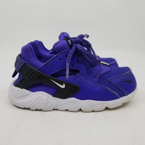 Nike Huarache Run Athletic Sneakers Indigo Burst White Baby Toddler Shoe Size 8C - Picture 5 of 10